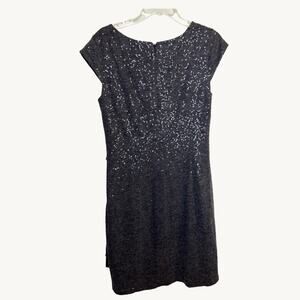 The Limited Medium Sparkle Sheath Dress Longer Mini Scoop Neck